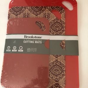 Brookstone 3 - Piece Flexible Cutting Mats. NEW
